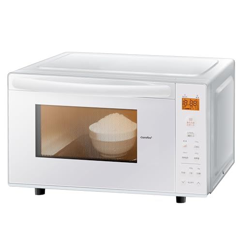 コンフィー(COMFEE') 電子レンジ 17L フラットテーブル 縦開き
