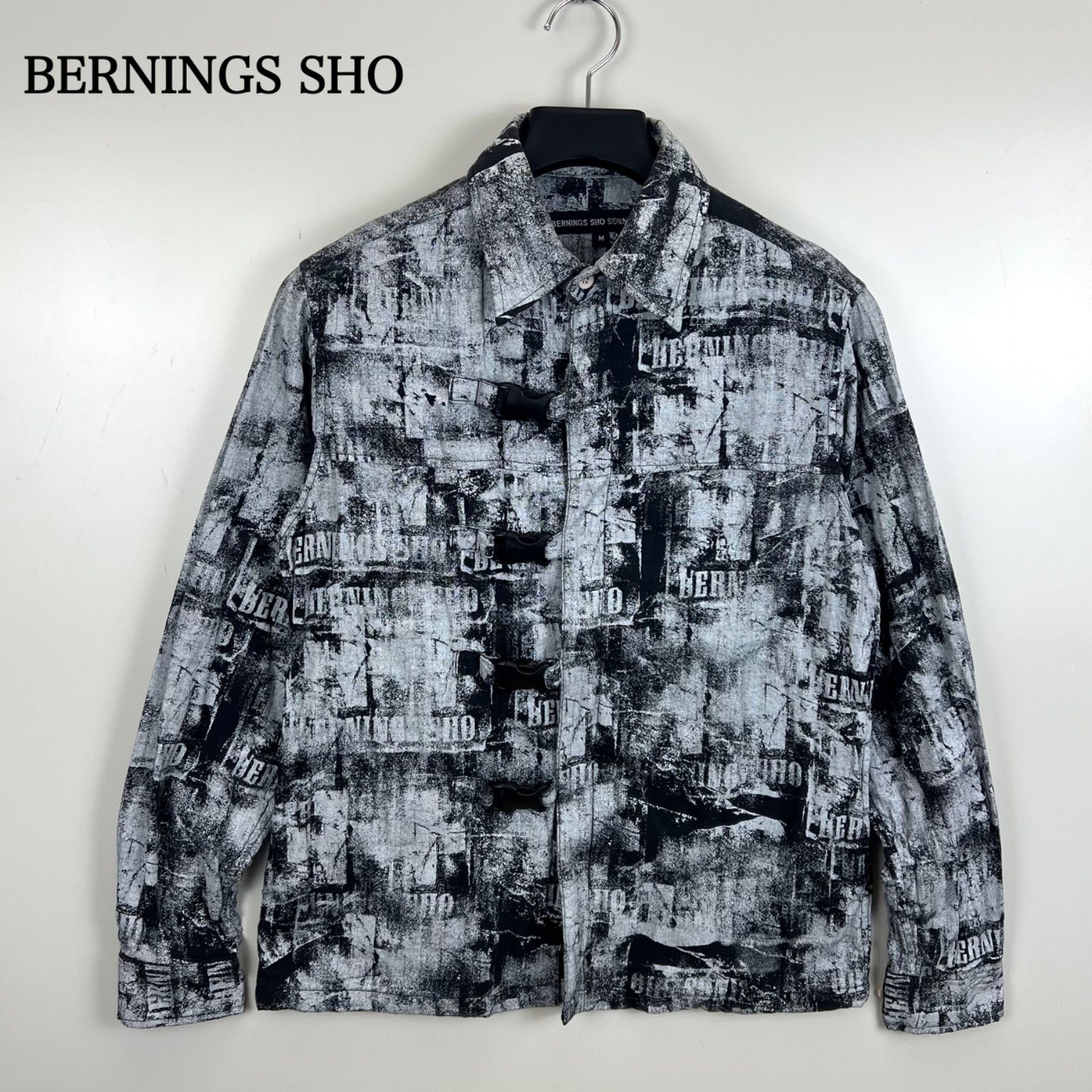BERNINGS SHO 00s y2k archive strap zip jacket M バーニングショウ