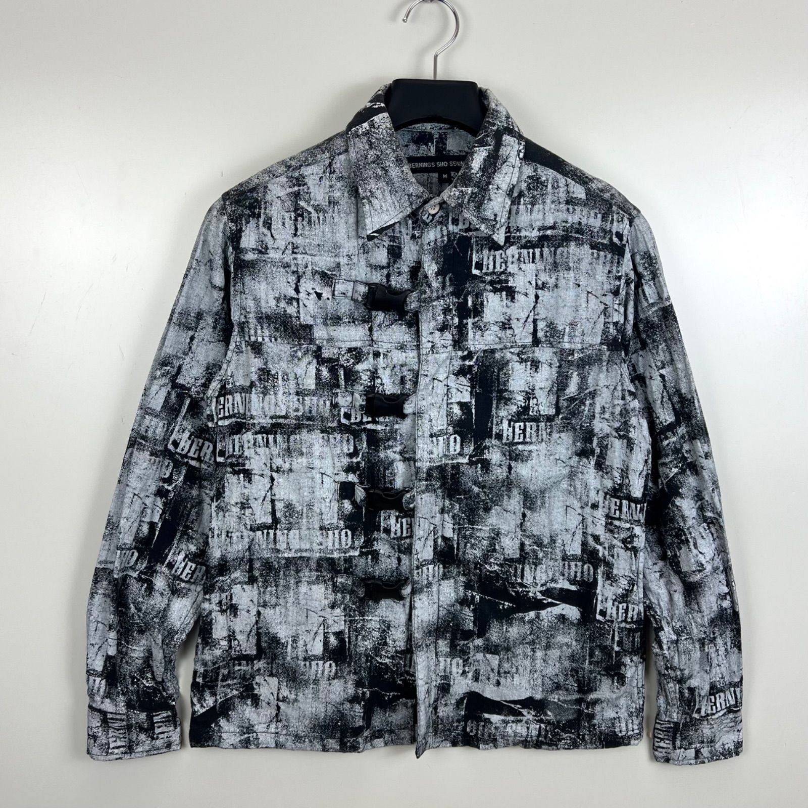 BERNINGS SHO 00s y2k archive strap zip jacket M バーニングショウ