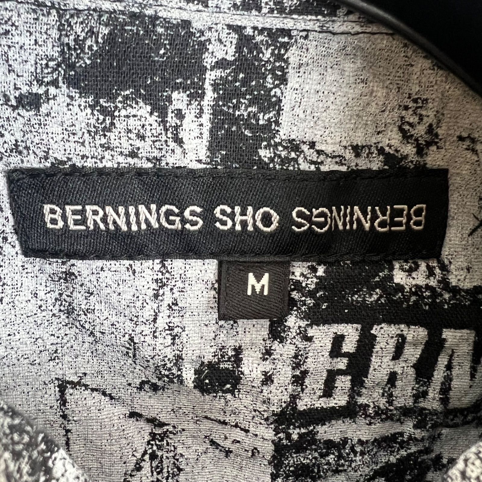 BERNINGS SHO 00s y2k archive strap zip jacket M バーニングショウ