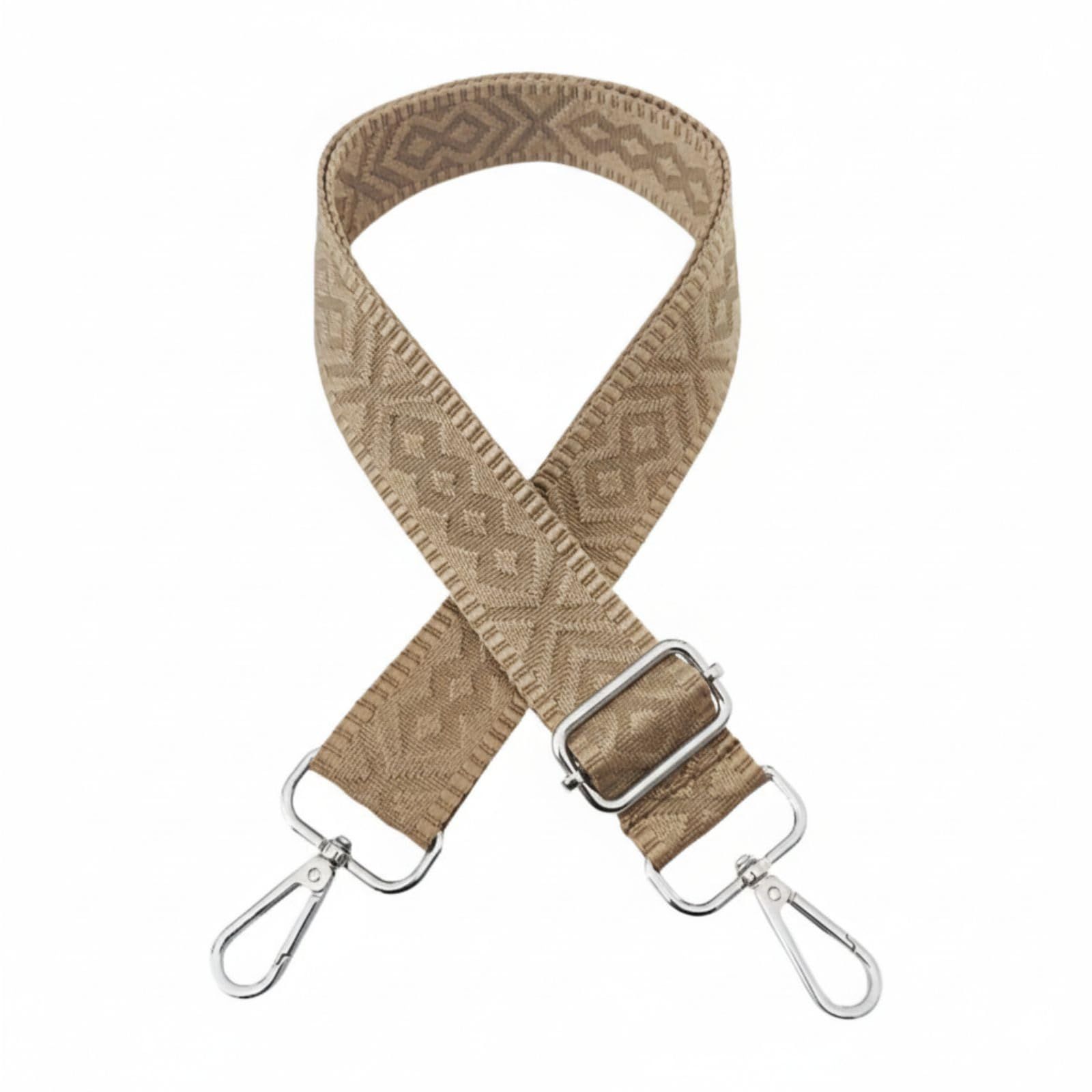 adzu ショルダーストラップ ジャガード織り 幅3.8cm 回転カラビナ