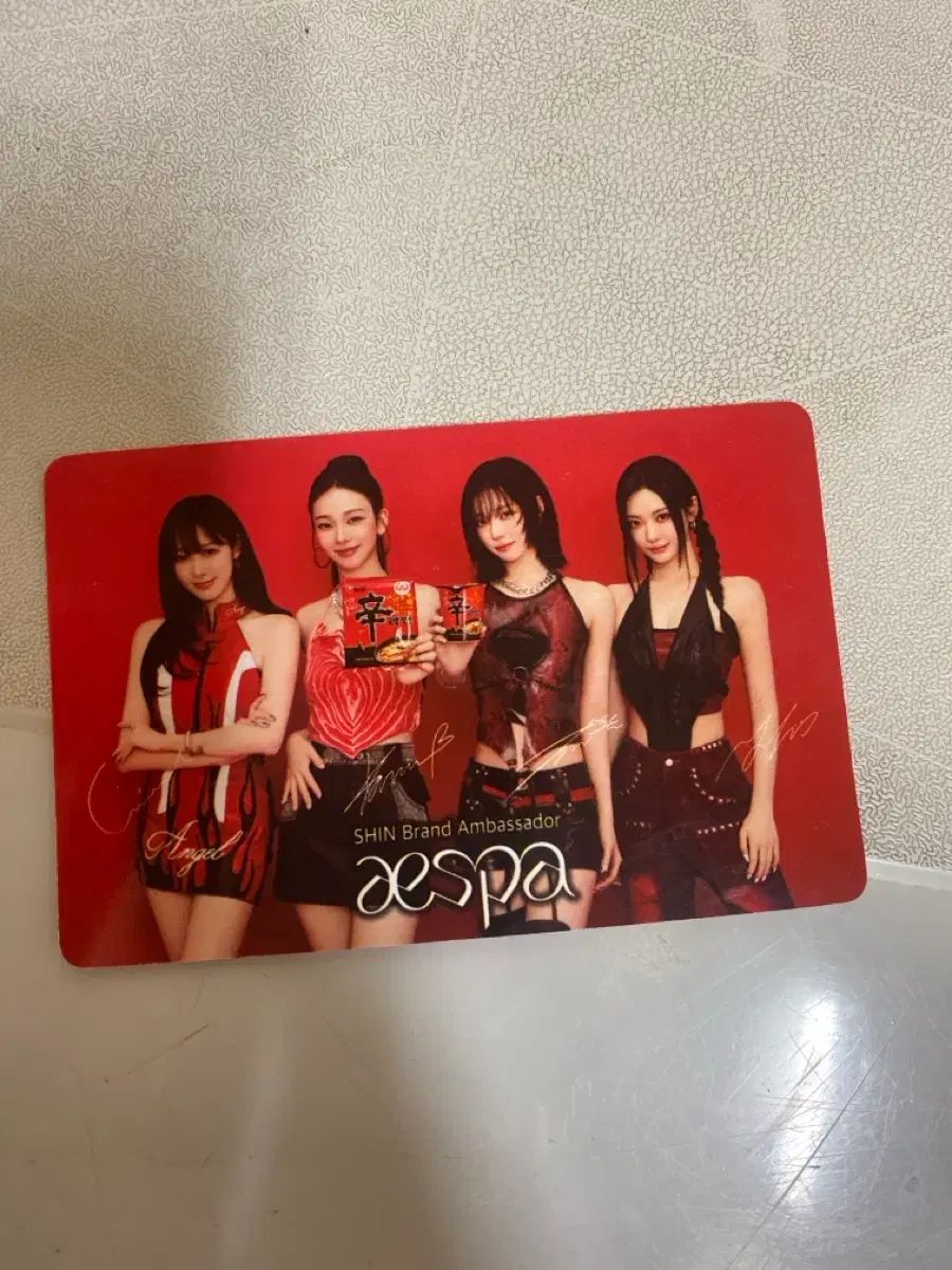 aespa（エスパ） 新ラーメン トレカ - メルカリ