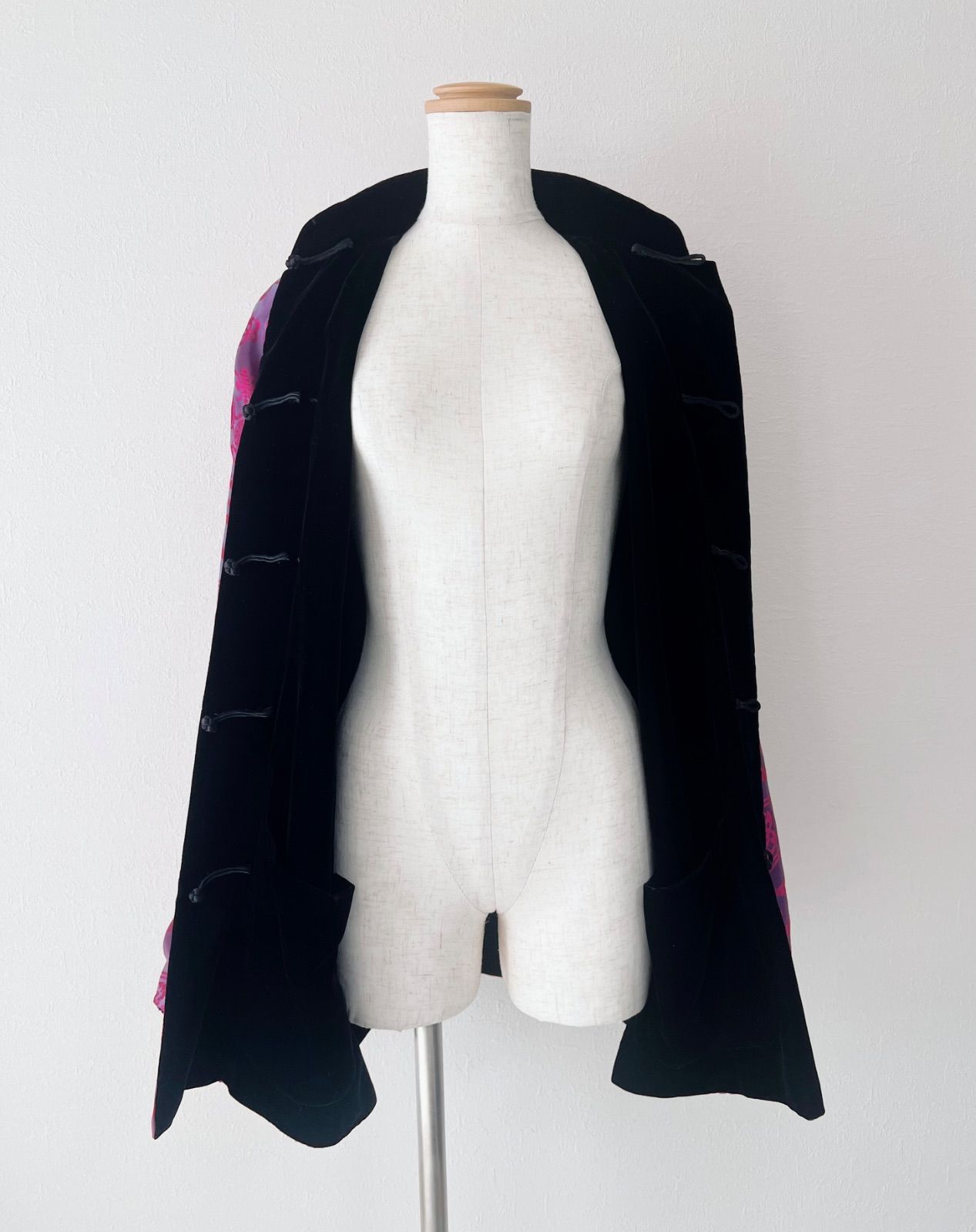 SHANGHAITANG シャンハイタン マオカラー チャイナジャケット シルク