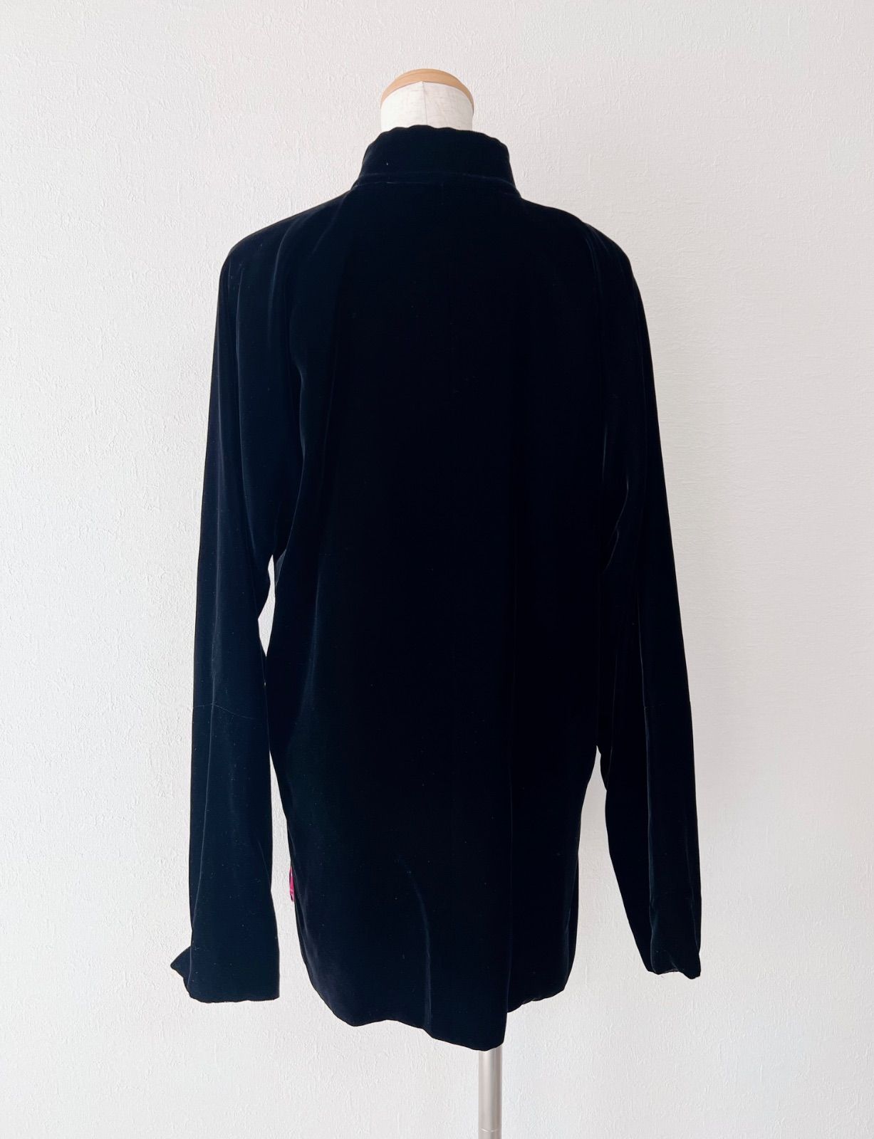 SHANGHAITANG シャンハイタン マオカラー チャイナジャケット シルク