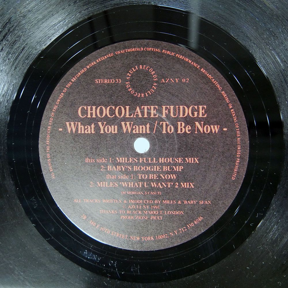 UK盤 CHOCOLATE FUDGE/WHAT YOU WANT/AZULI AZNY02 12 - メルカリ