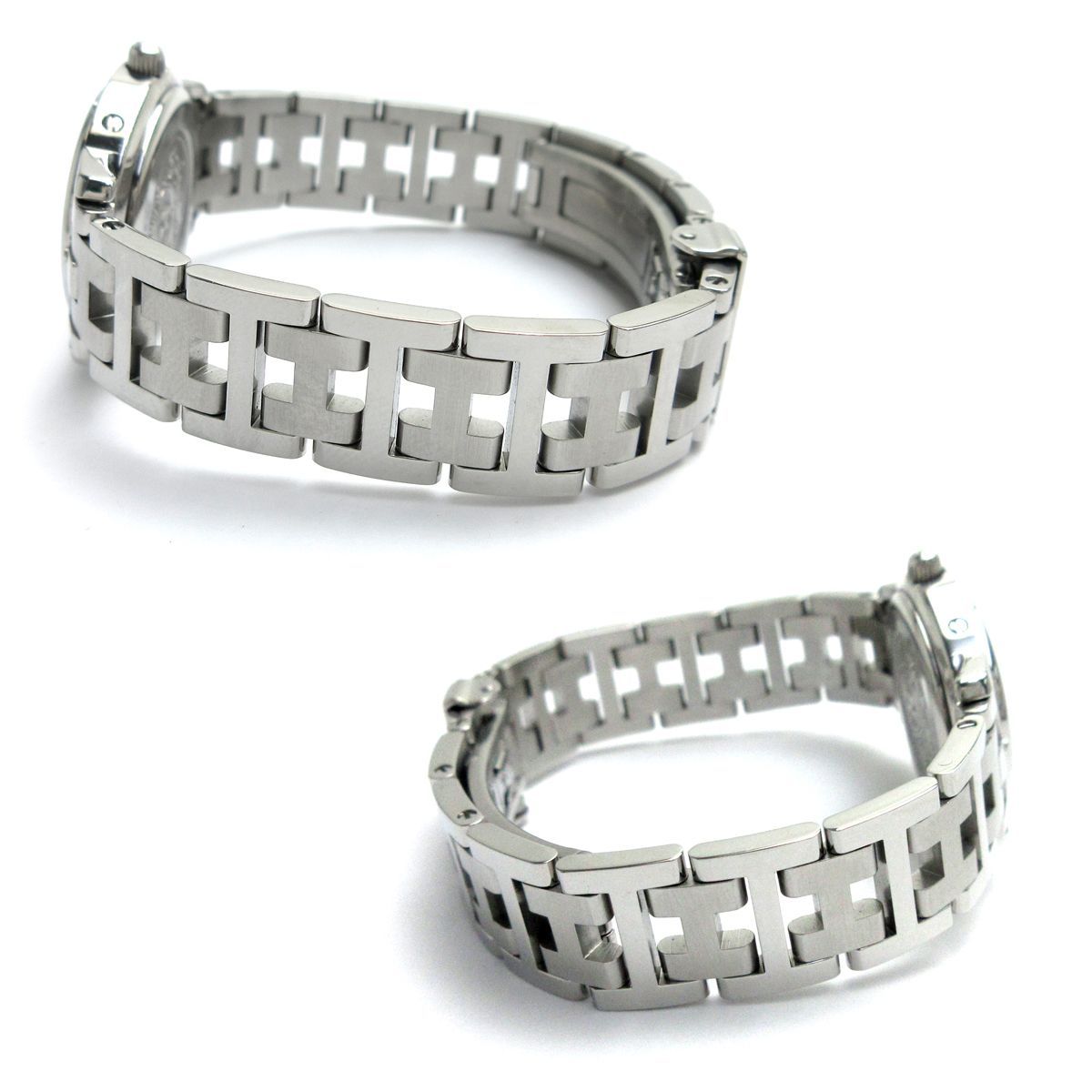 HERMES エルメス クリッパー レディース Dバックル 白文字盤 CL4.210