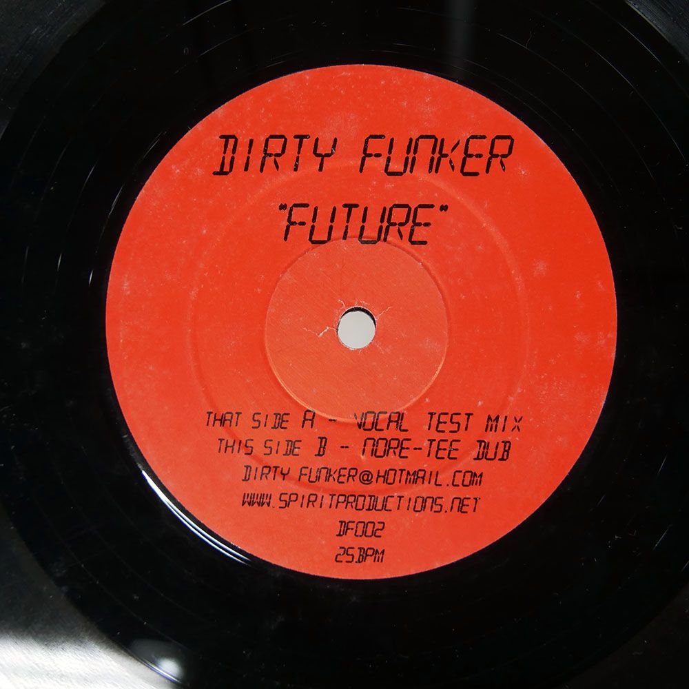 UK盤 DIRTY FUNKER/FUTURE/SPIRIT RECORDINGS DF002 12 - メルカリ