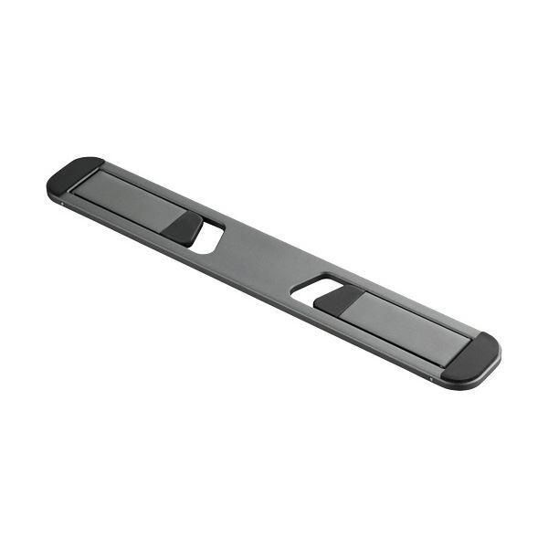(まとめ) エレコム 折りたたみノートPCスタンド(装着式/アルミ) 13.3-15.6型対応 スペースグレー PCA-LTSFAGY 1個 〔×3セット〕