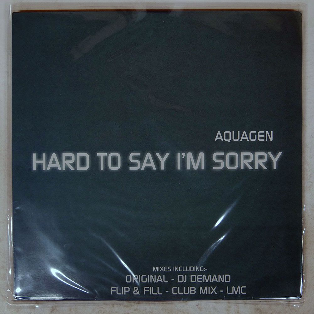 UK盤 AQUAGEN/HARD TO SAY I'M SORRY/ALL AROUND THE WORLD