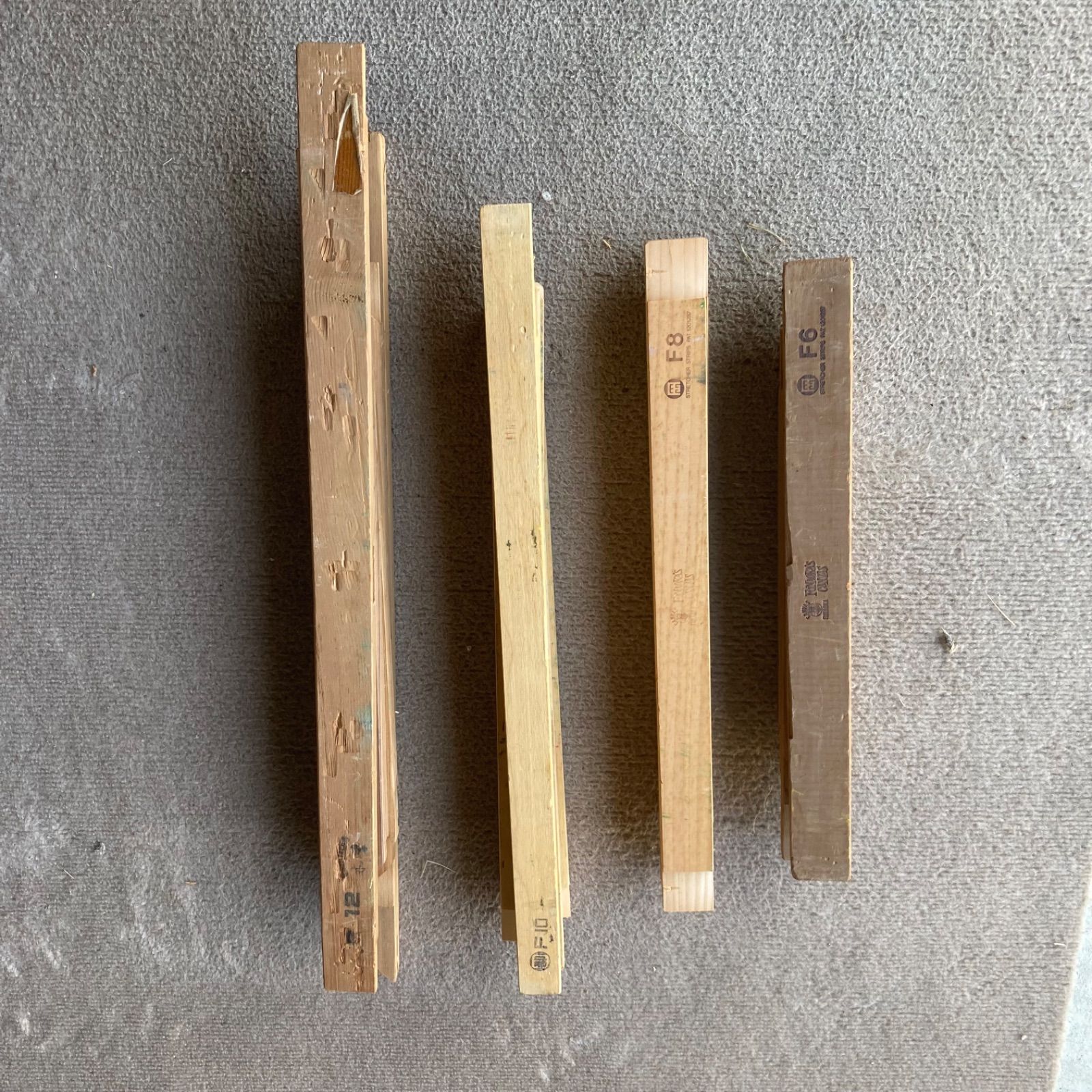 油絵用 木枠4種セット】F6 F8 F10 F12 FUNAOKA含む キャンバス枠 中古