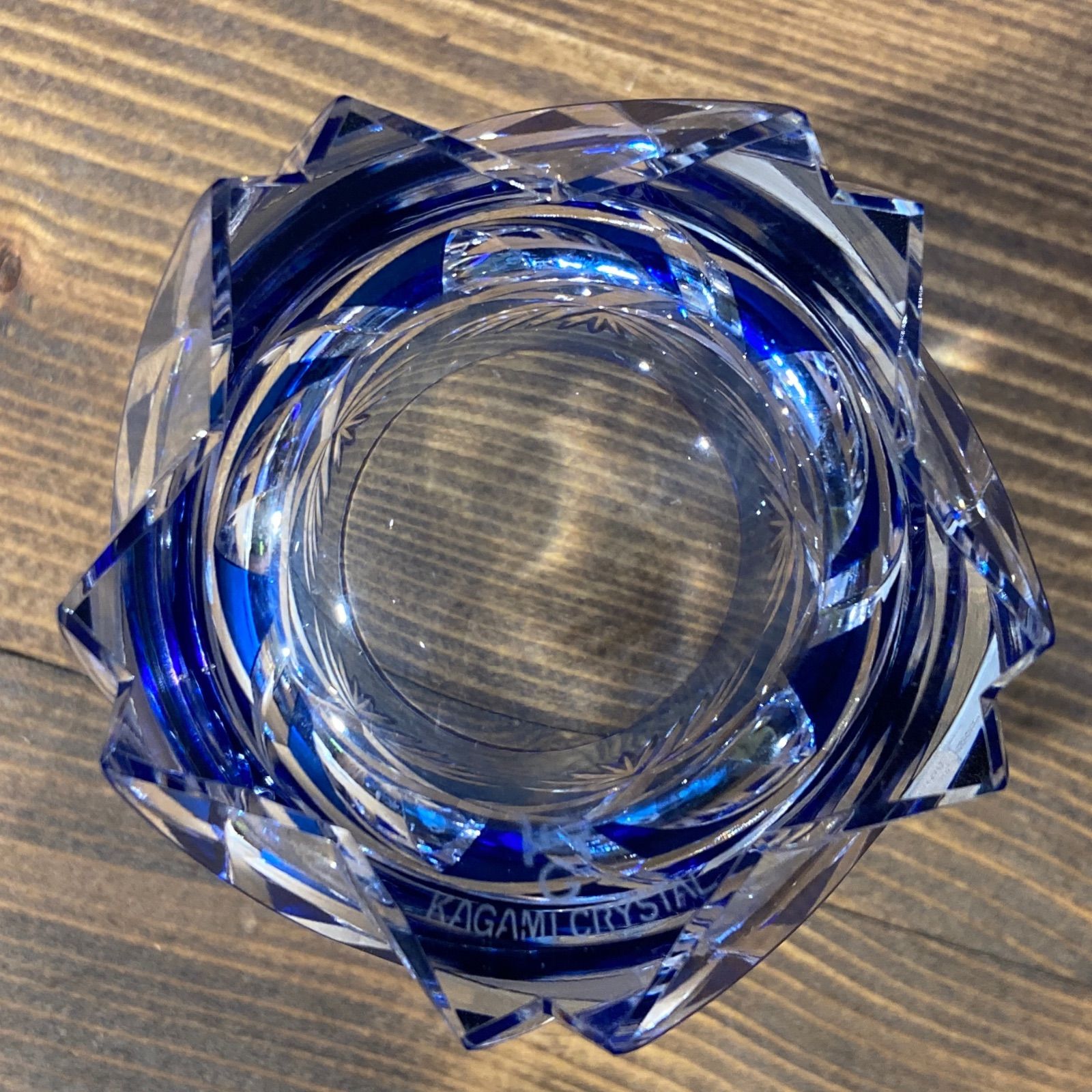 MP166) KAGAMI CRYSTAL カガミクリスタル サンクラール 切子 ロック