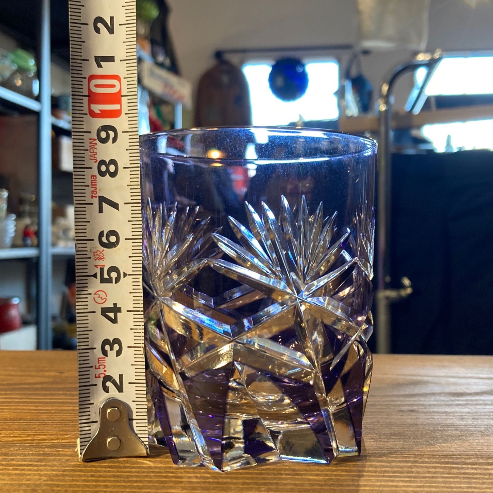 MP166) KAGAMI CRYSTAL カガミクリスタル サンクラール 切子 ロック