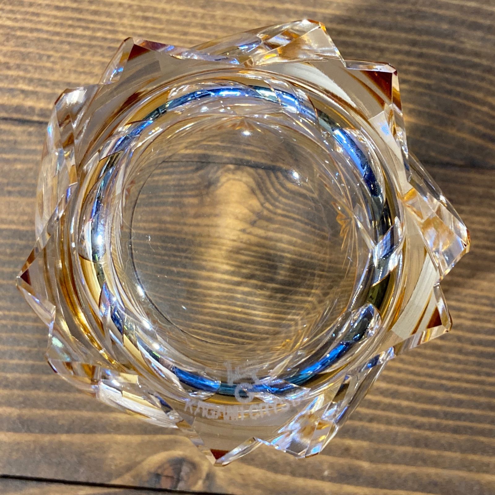 MP166) KAGAMI CRYSTAL カガミクリスタル サンクラール 切子 ロック