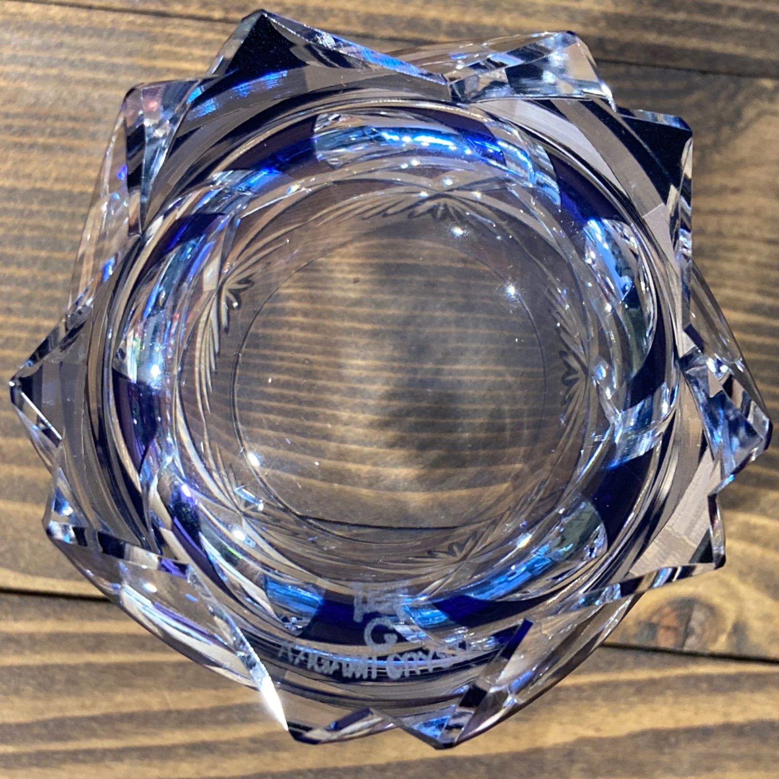 MP166) KAGAMI CRYSTAL カガミクリスタル サンクラール 切子 ロック