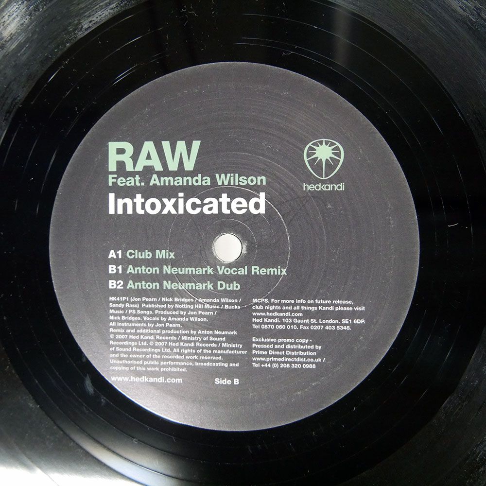 UK盤 R.A.W./INTOXICATED/HED KANDI HK41P1 12 - メルカリ