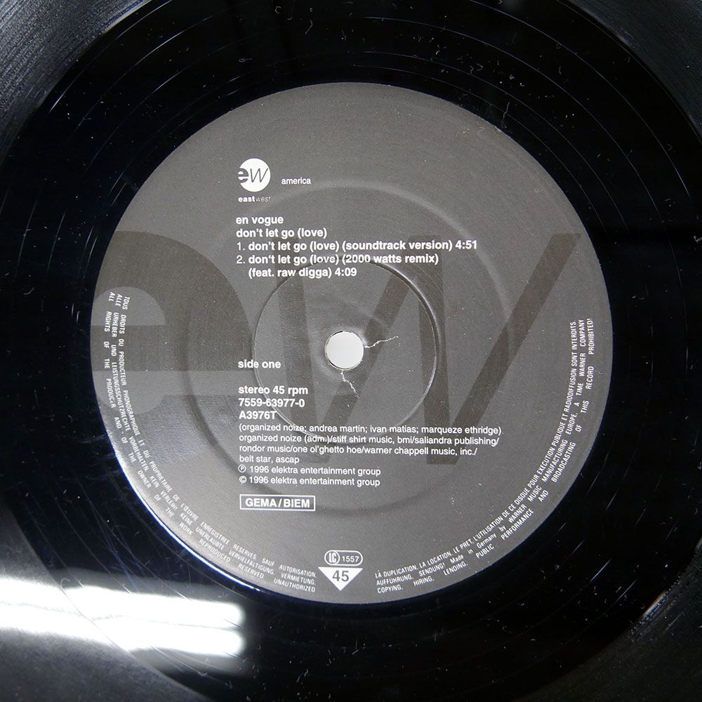 ヨーロッパ盤 EN VOGUE/DON'T LET GO (LOVE)/EASTWEST RECORDS AMERICA