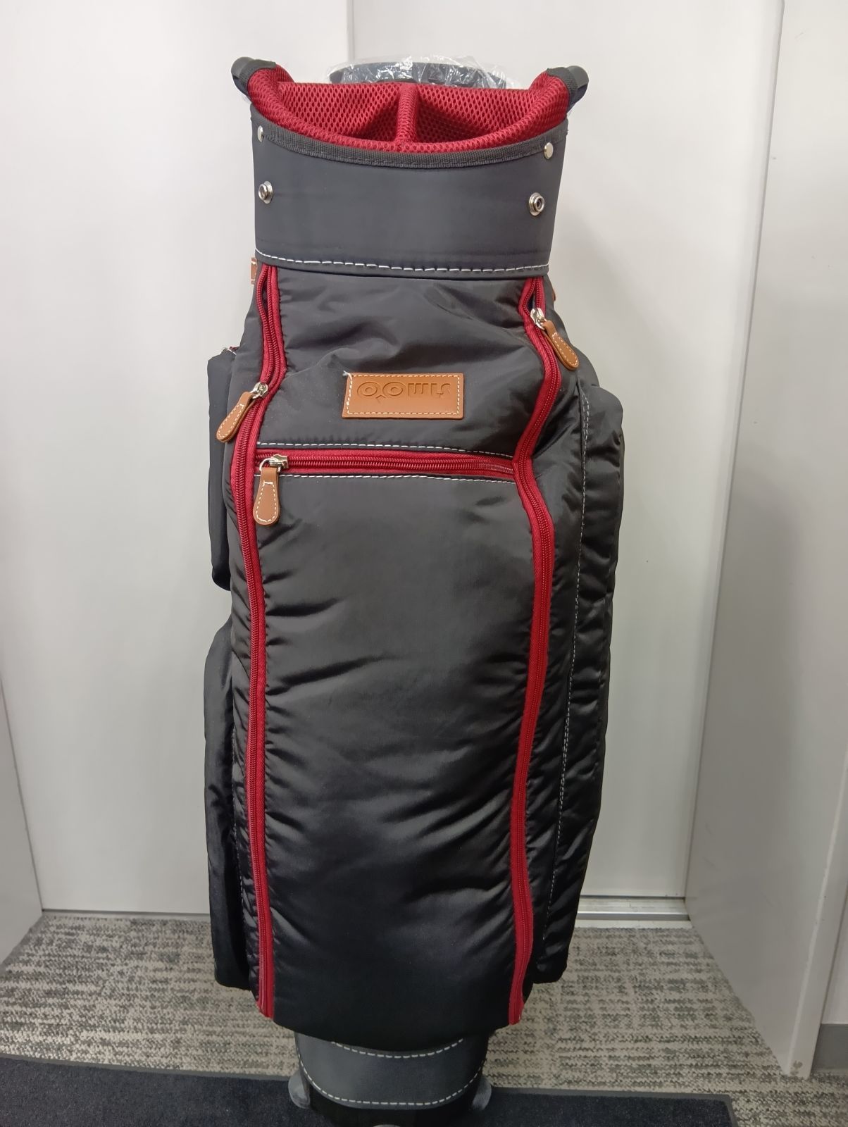  CB OOWLS キャスター付き キャディバッグ ブラック メンズサイズ 9.5型 47インチ対応 ゴルフバッグ カートタイプ 浦安店 ジュニアシューズ ゴルフバッグ キャディバッグ ゴルフ