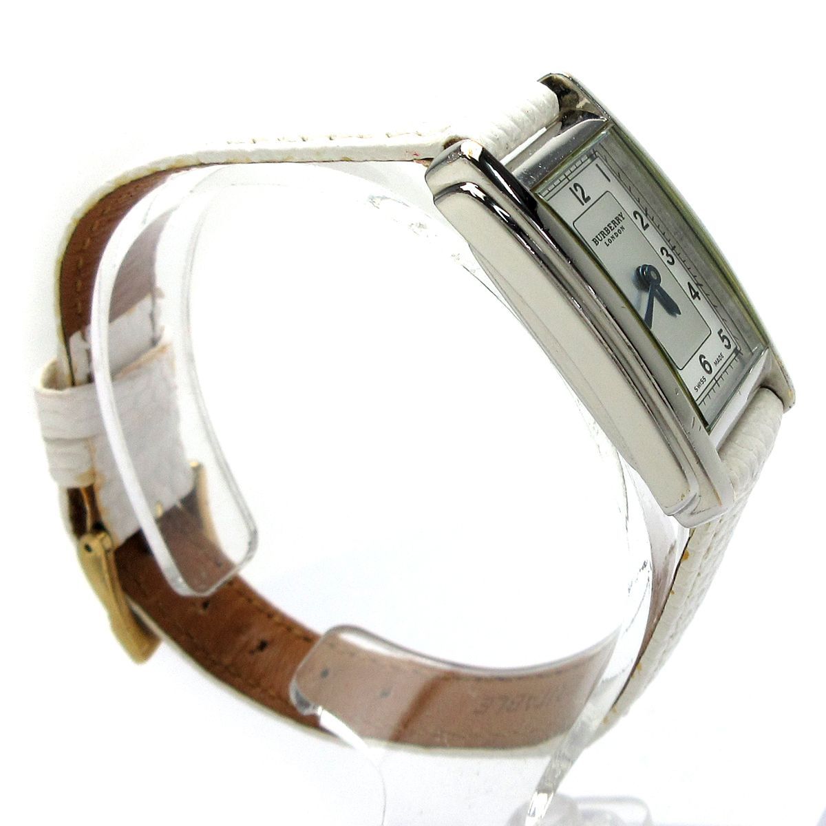 BURBERRY バーバリー レクタンギュラー レディース シルバー文字盤