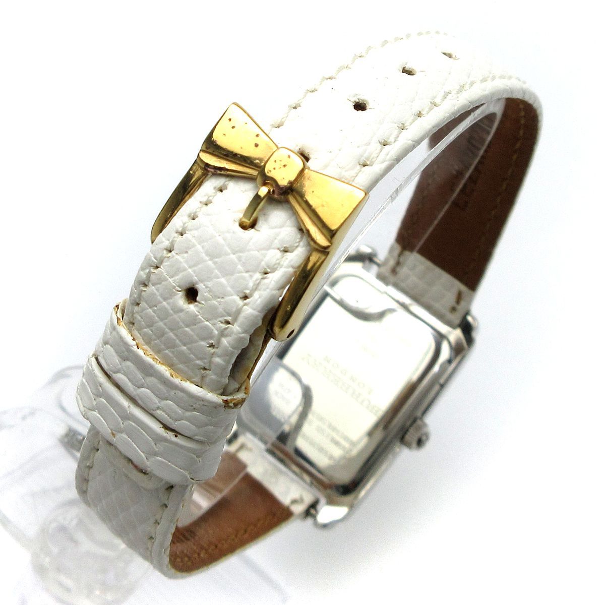 BURBERRY バーバリー レクタンギュラー レディース シルバー文字盤