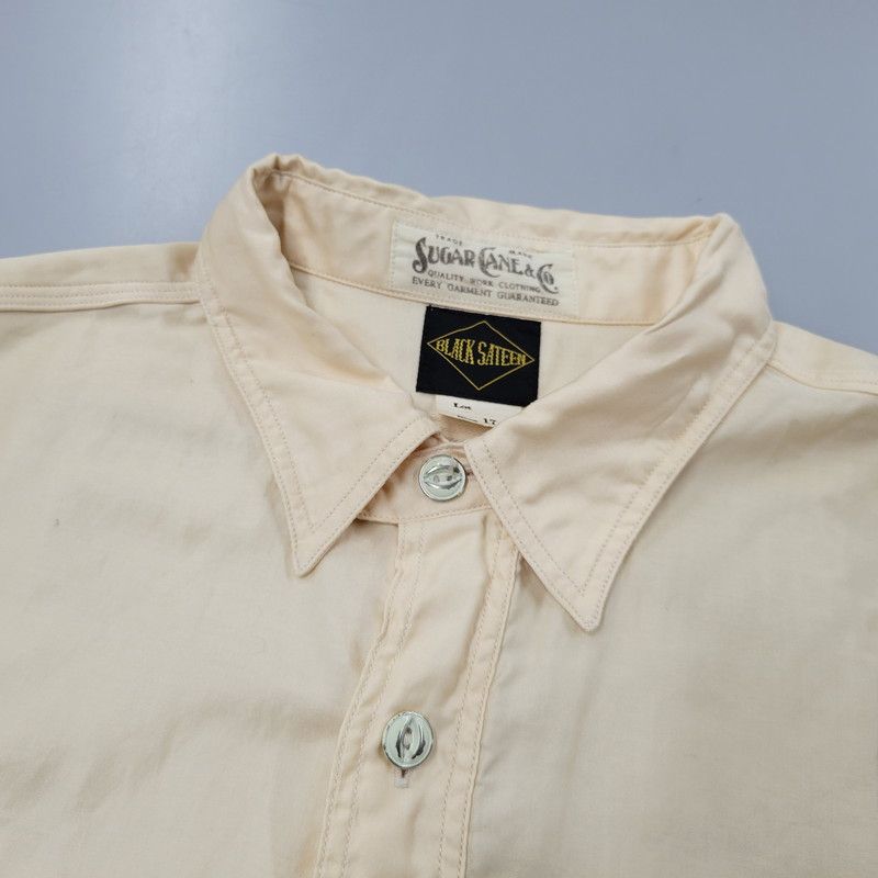 中古品】SUGAR CANE シュガーケーン 3OZ. SATEEN WORK SHIRTS 3オンス