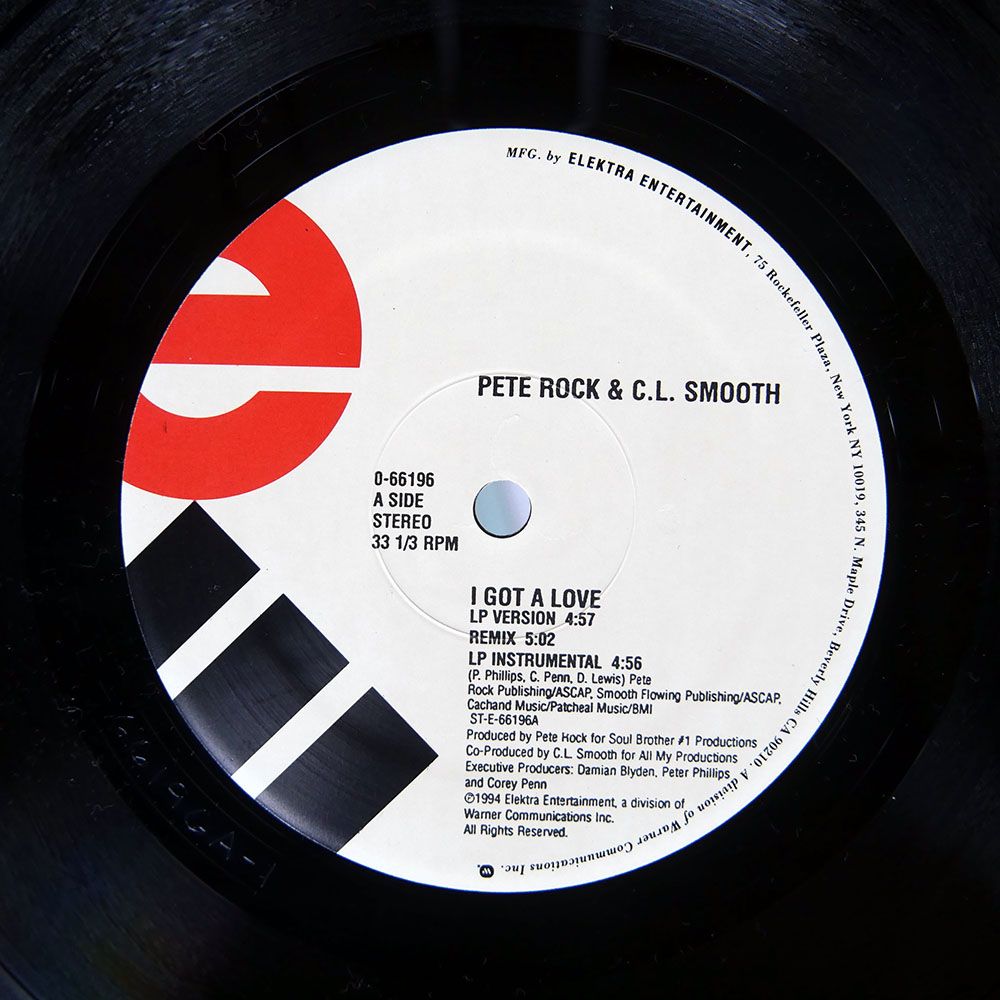 US盤 PETE ROCK & C.L.SMOOTH/I GOT A LOVE/ELEKTRA 066196 12 - メルカリ