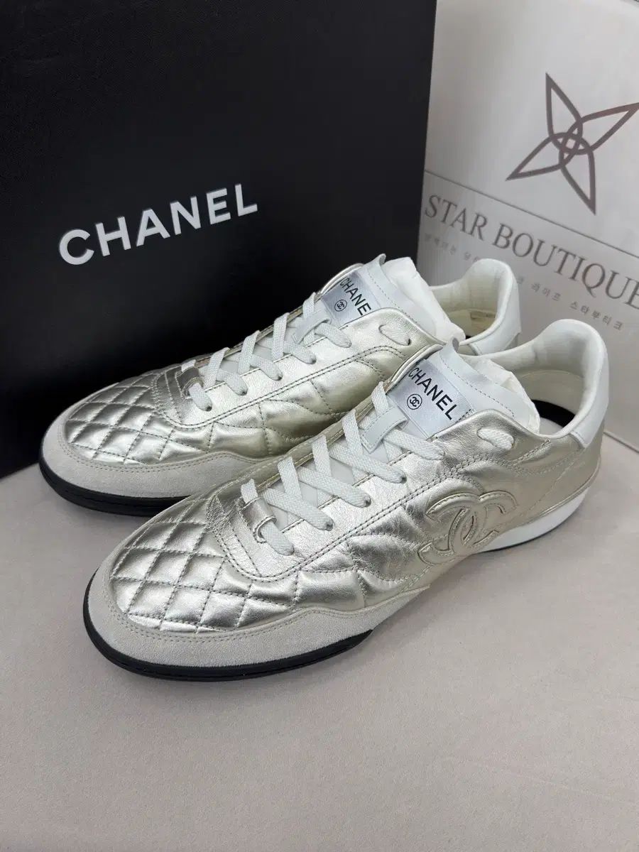 デパートフルセット 最新作 CHANEL CC シルバー キルティング