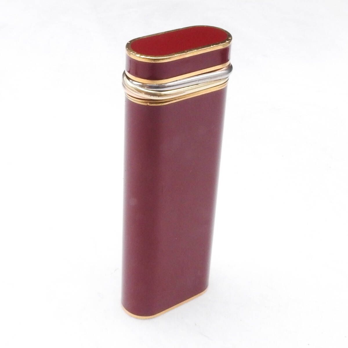 着火未確認】Cartier カルティエ トリニティ ロゴ入り ガスライター 