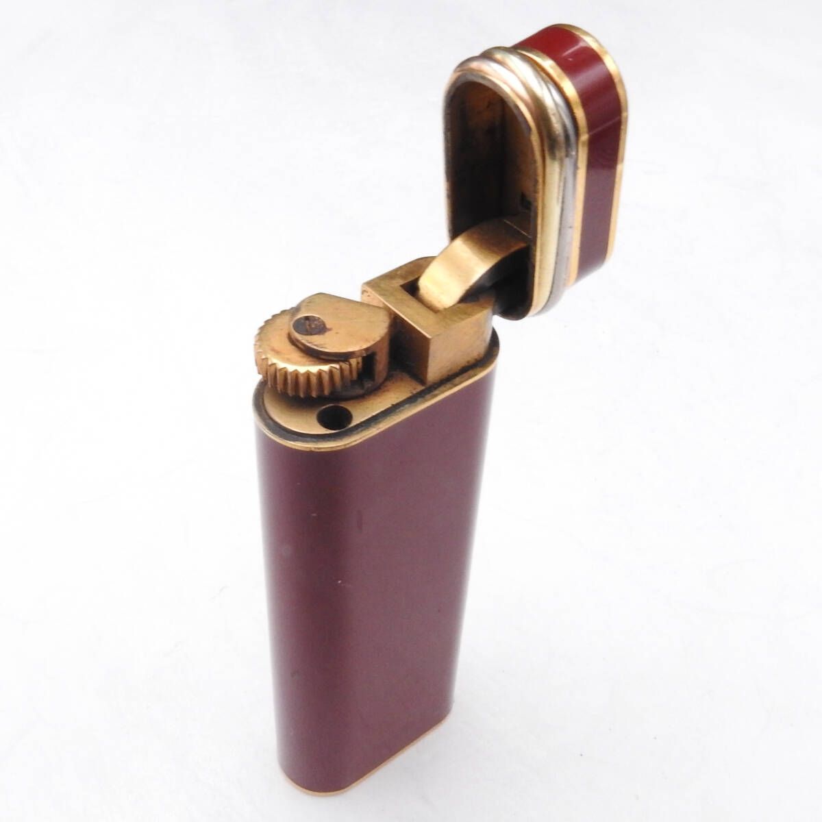 着火未確認】Cartier カルティエ トリニティ ロゴ入り ガスライター 
