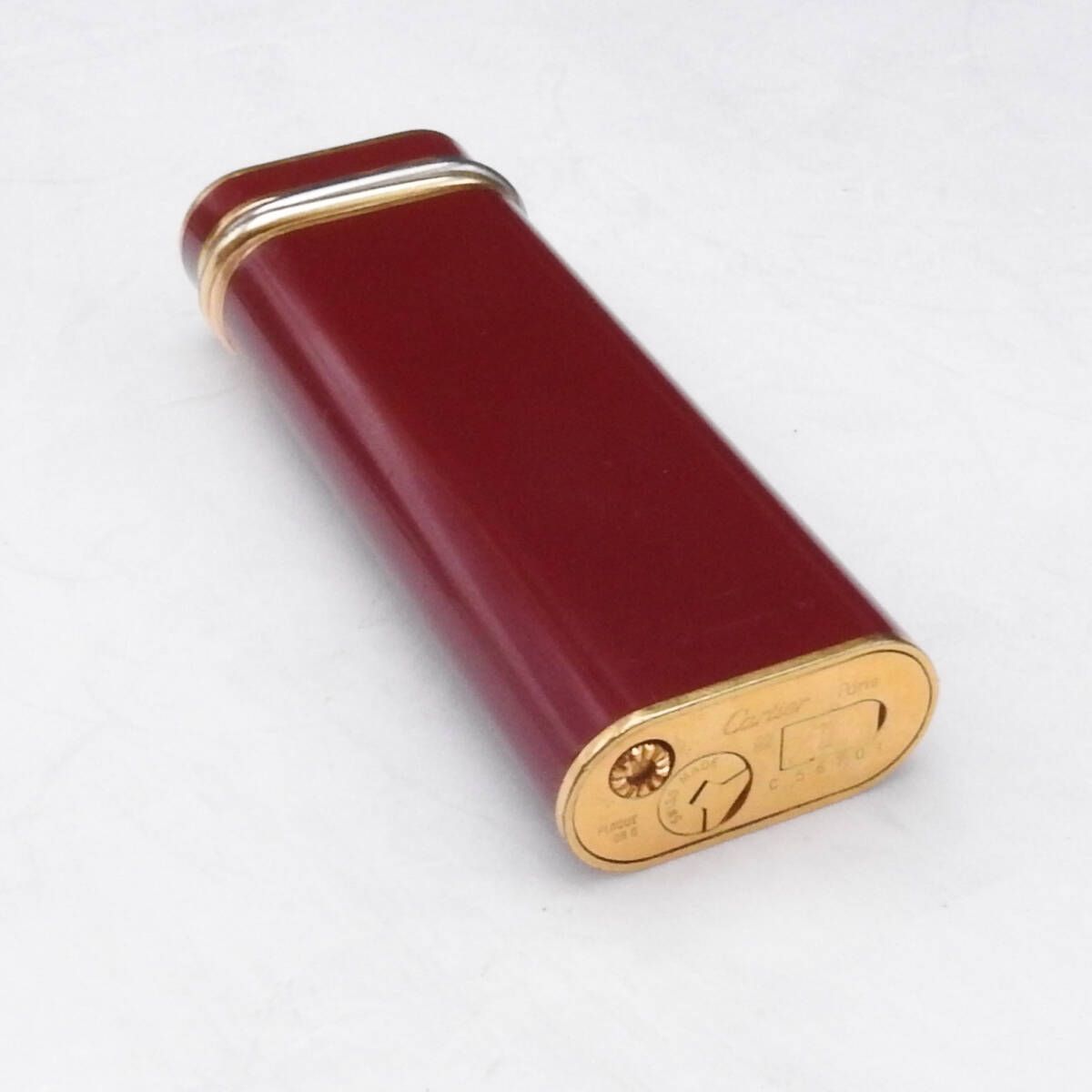 着火未確認】Cartier カルティエ トリニティ ロゴ入り ガスライター 