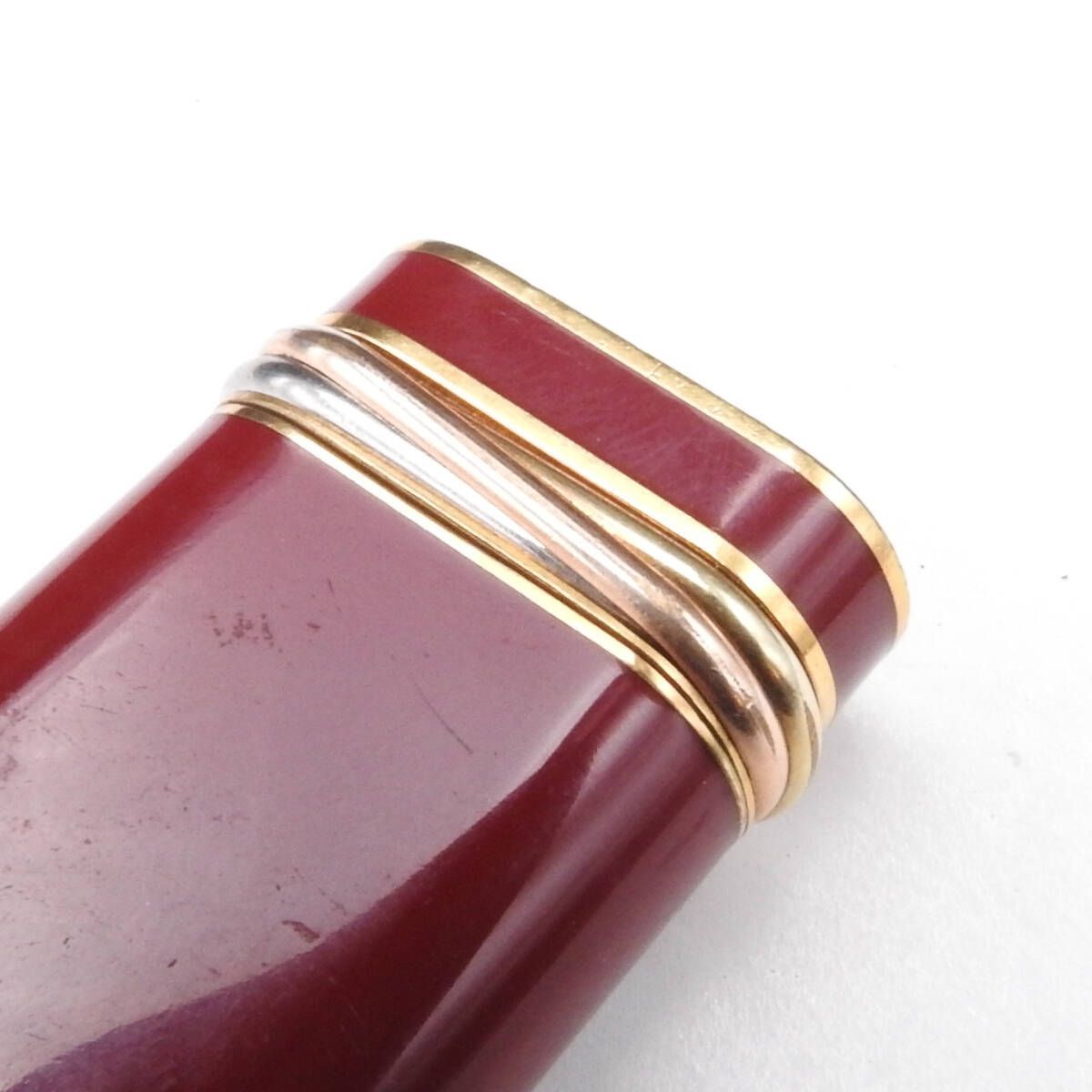 着火未確認】Cartier カルティエ トリニティ ロゴ入り ガスライター 
