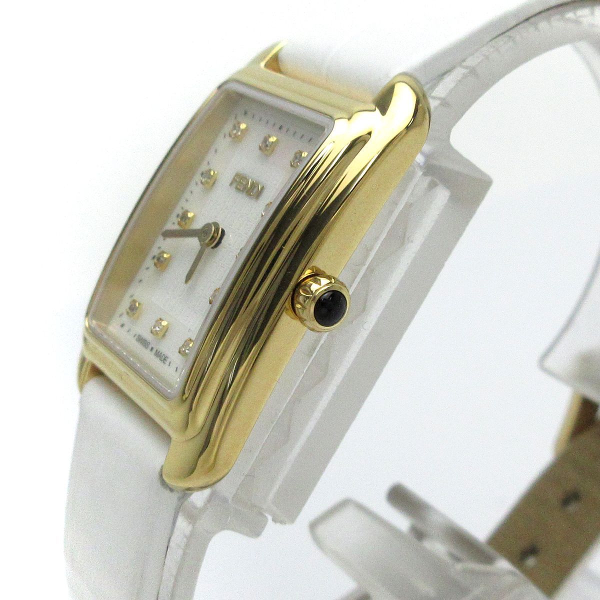 フェンディ FENDI クラシコ レクタンギュラー レディース ゴールド