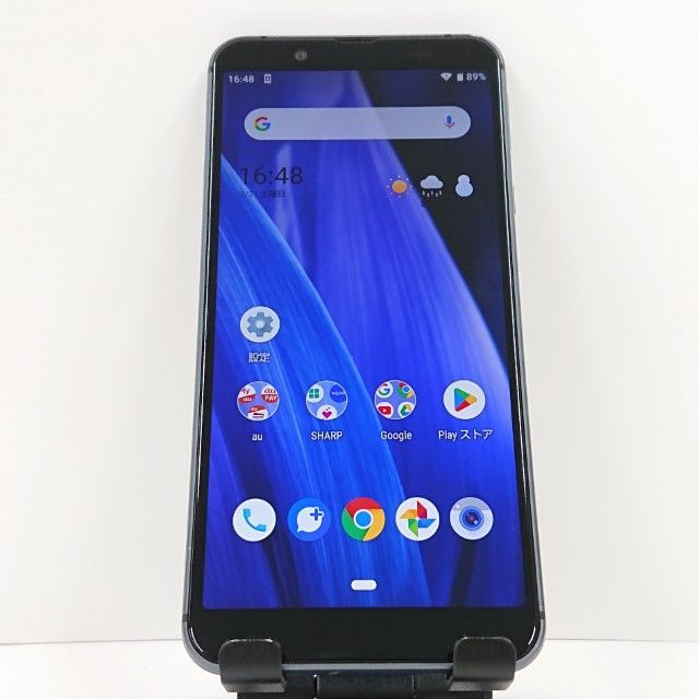 AQUOS sense3 basic SHV48 au ブラック 送料無料 本体 c17425 - メルカリ