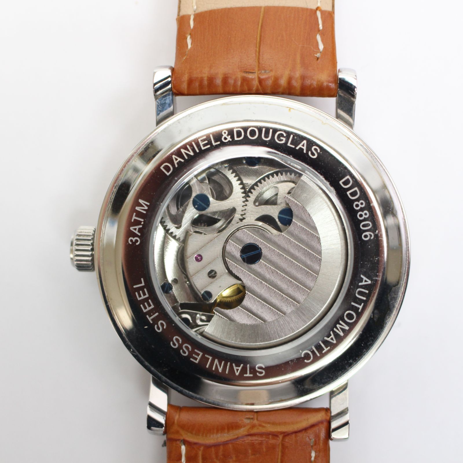  663 DANIEL-DOUGLAS ダニエル アンド ダグラス 自動巻き 腕時計 機械式 スケルトン DD8806 フォーマル対応 自動巻き時計 腕時計(アナログ)