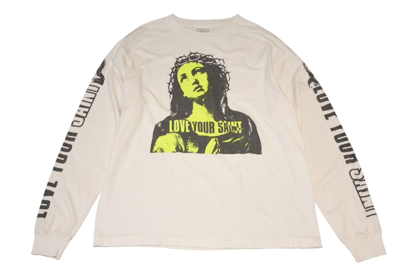 極美品 SAINT MICHAEL セントマイケル LOVE UR SAINT 長袖Tシャツ SM