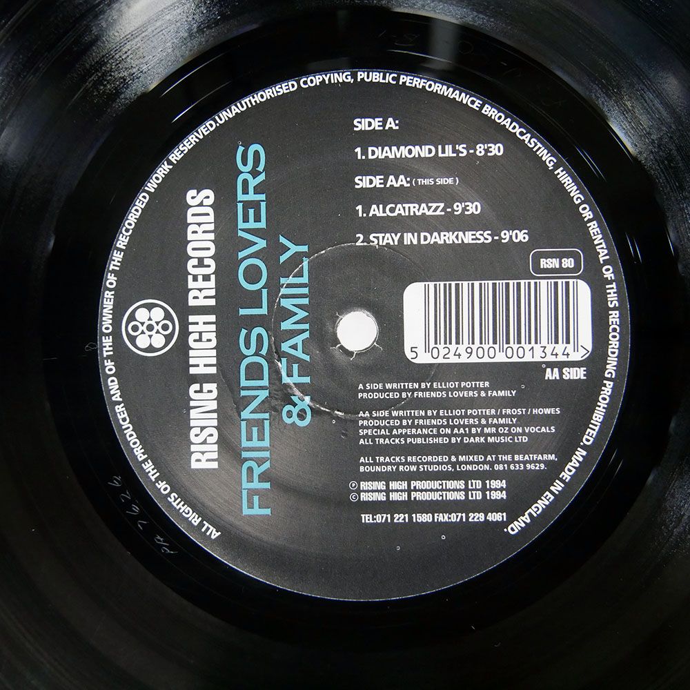 UK盤 FRIENDS, LOVERS & FAMILY/DIAMOND LIL'S/RISING HIGH RSN80 12