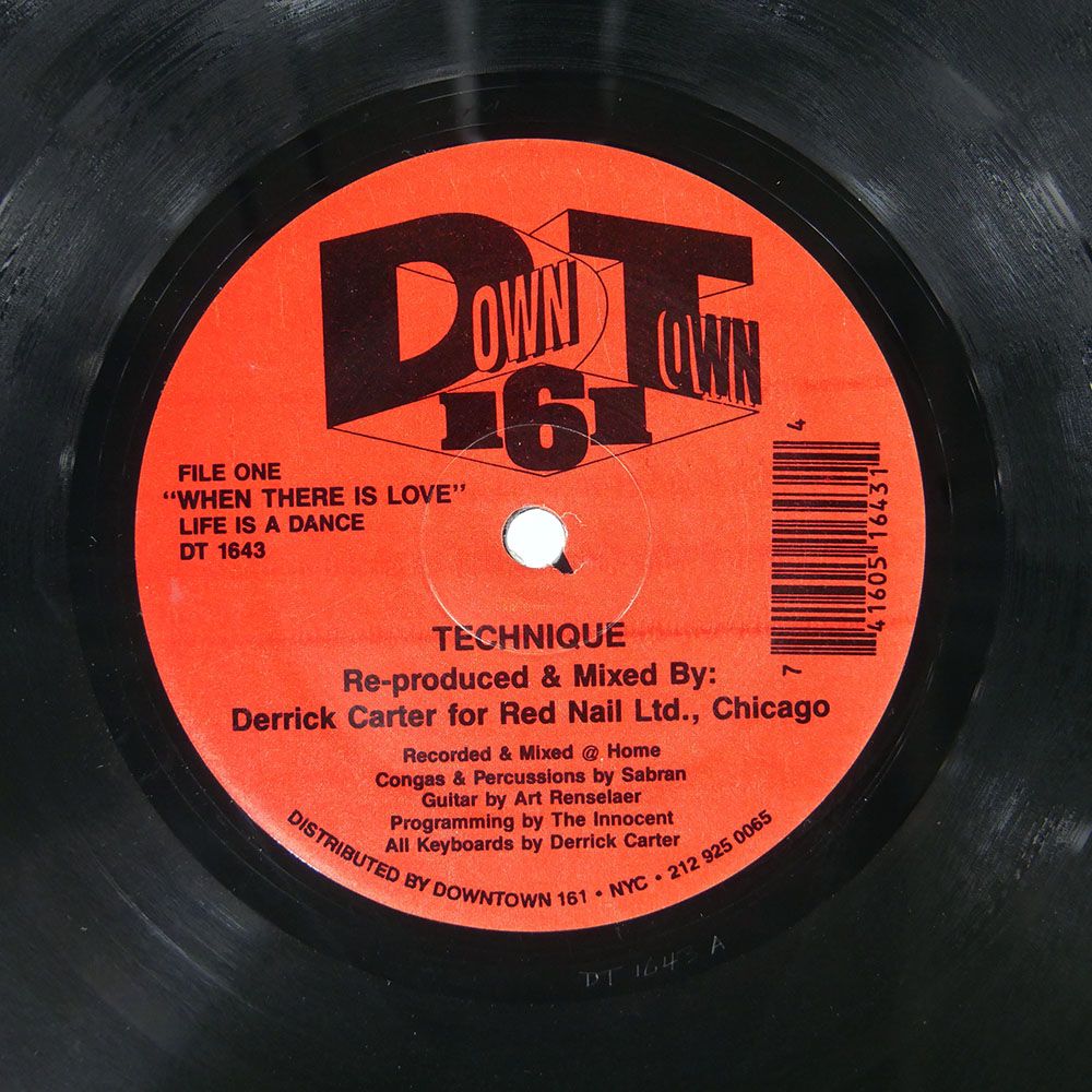 US盤 TECHNIQUE/WHEN THERE IS LOVE/DOWNTOWN 161 DT1643 12 - メルカリ