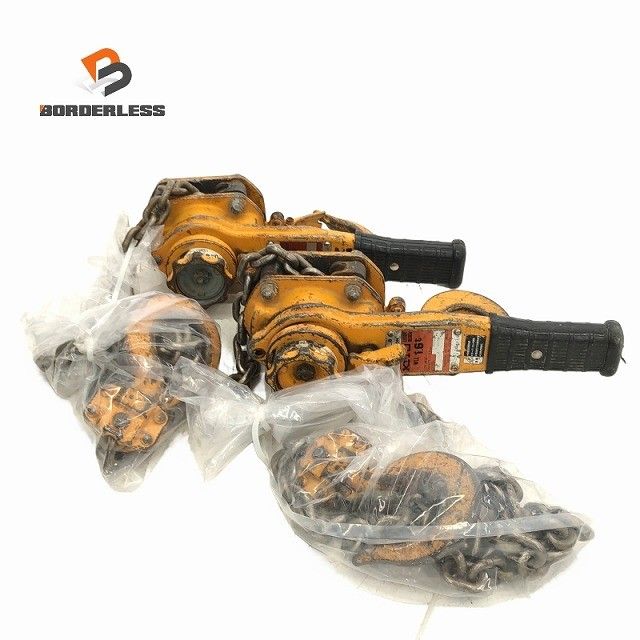 ☆中古品2点☆KITO キトー レバーブロック LB016 L5型 荷重1.6ton/1.6