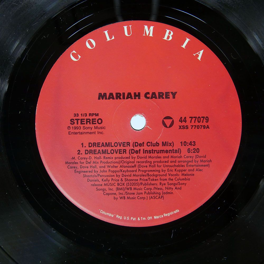US盤 MARIAH CAREY/DREAMLOVER/COLUMBIA 4477079 12 - メルカリ