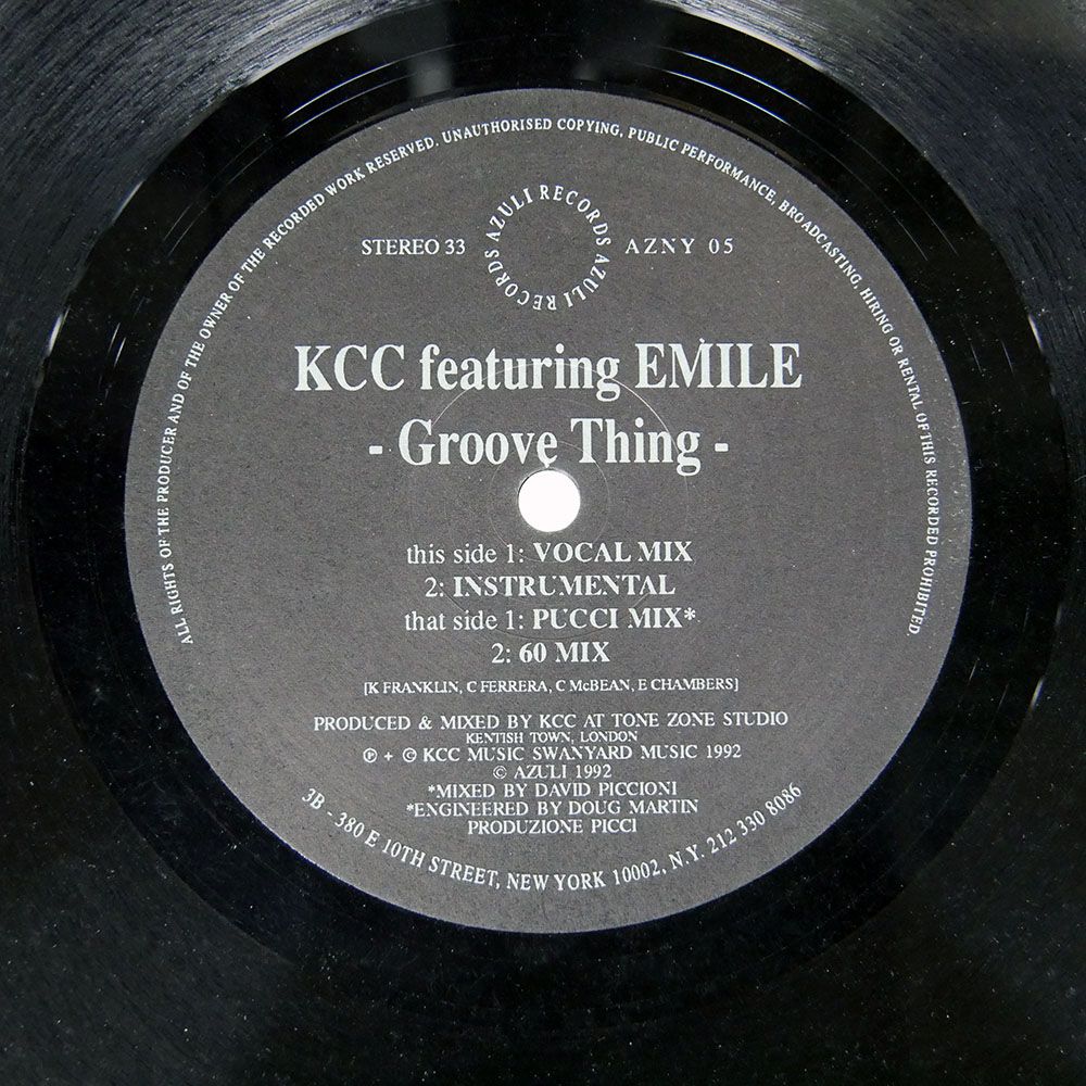 UK盤 KCC/GROOVE THING/AZULI AZNY05 12 - メルカリ