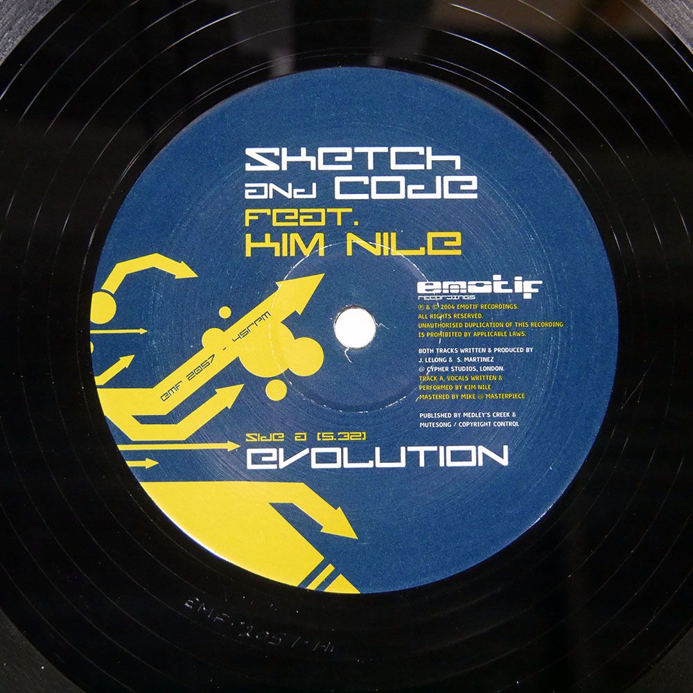 UK盤 SKETCH & DJ CODE/EVOLUTION/EMOTIF RECORDINGS EMF2057 12