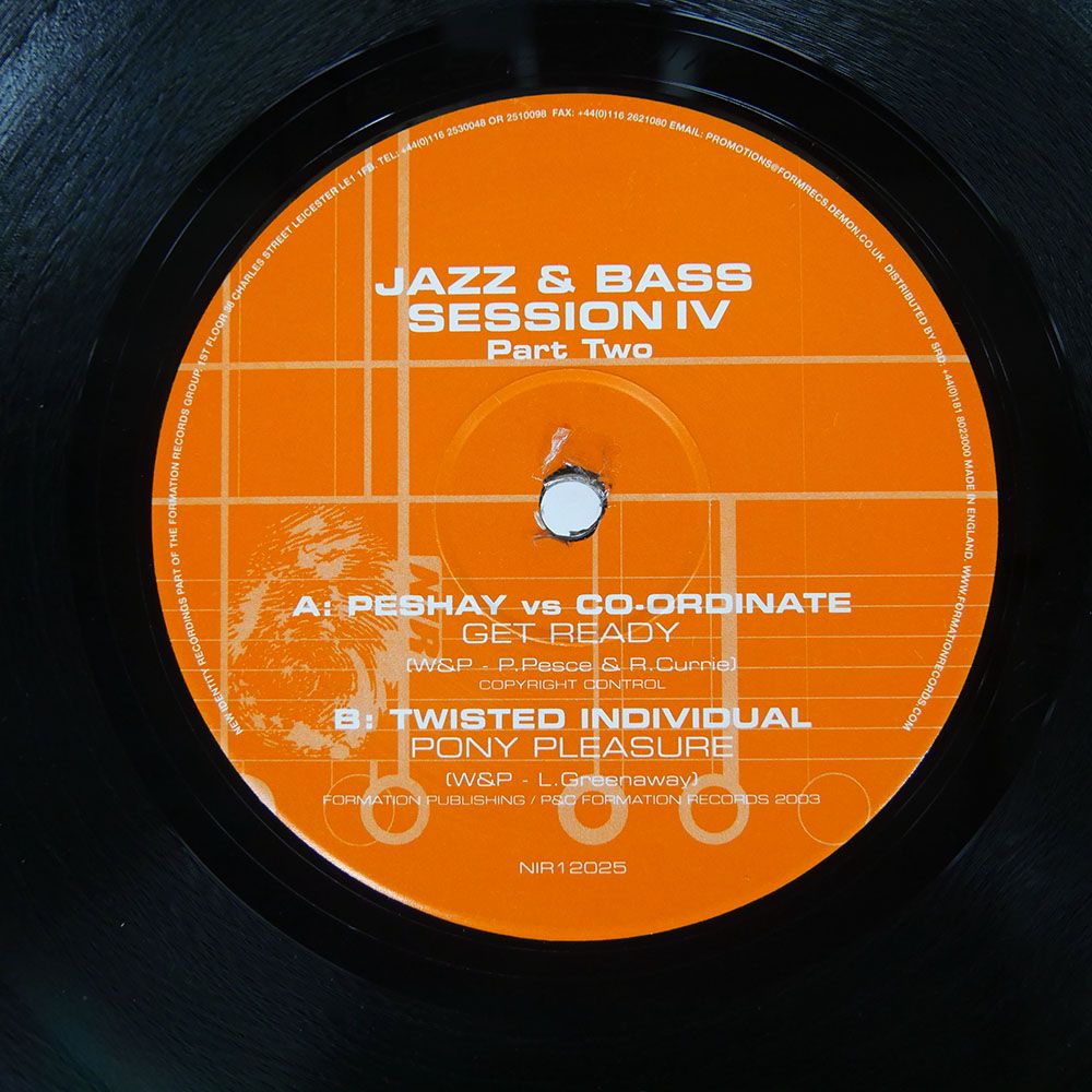 UK盤 DJ SS/JAZZ & BASS SESSION IV PART TWO/NEW IDENTITY RECORDINGS