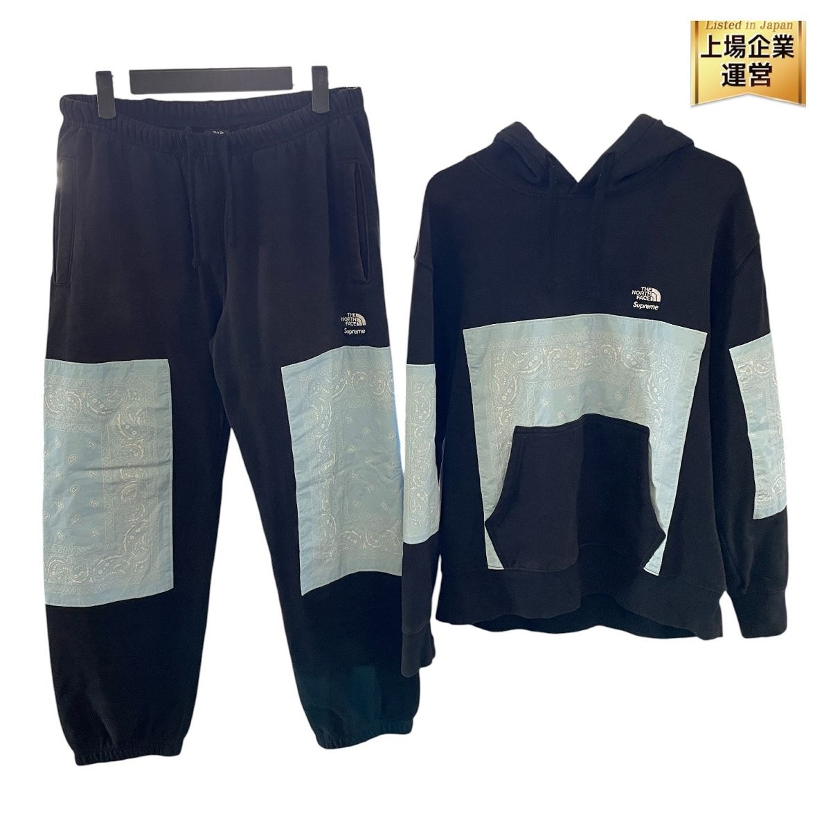 Supreme × The North Face バンダナ フーディー スウェット