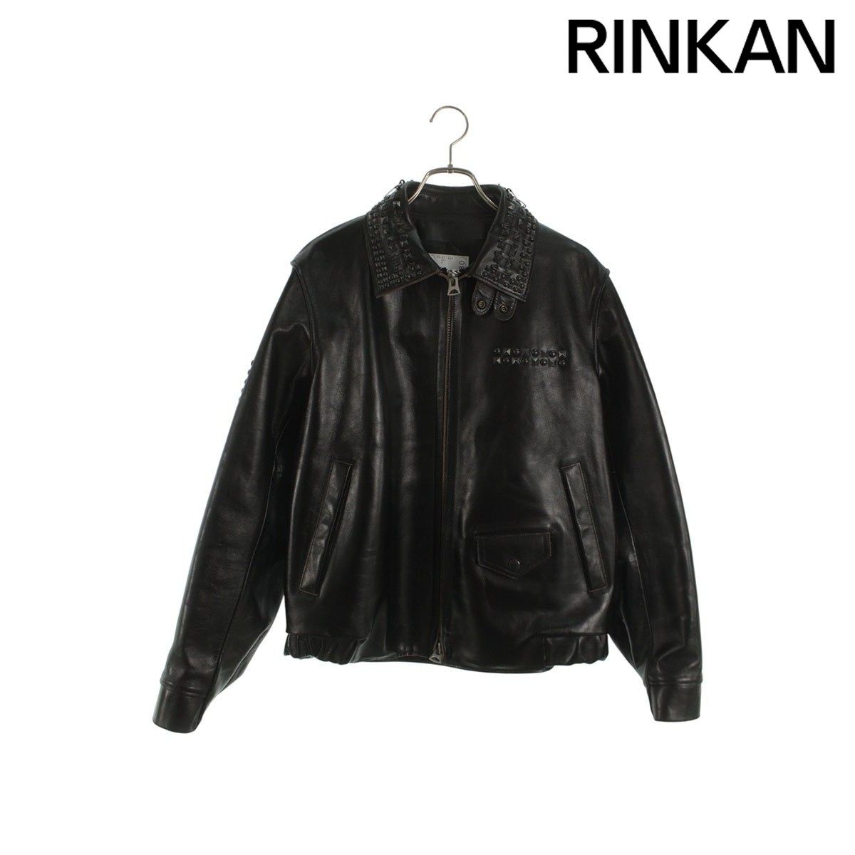 サカイ 25AW Studded Leather Jacket スタッズ装飾レザージャケット