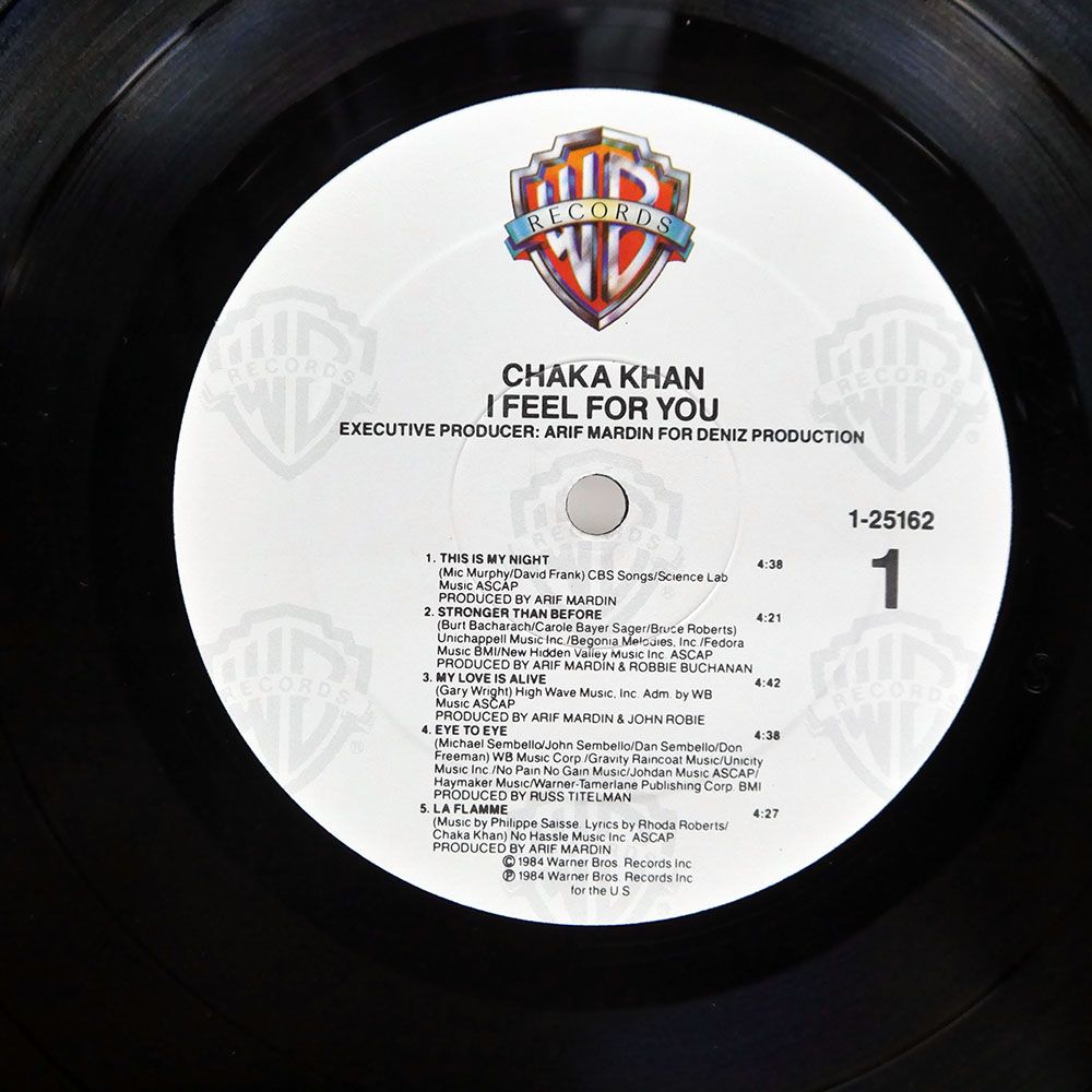 US盤 CHAKA KHAN/I FEEL FOR YOU/WARNER BROS. 125162 LP - メルカリ