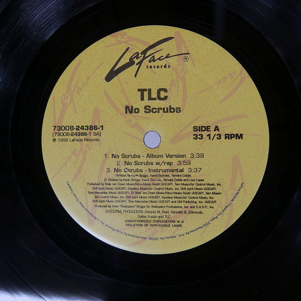 US盤 TLC/NO SCRUBS/LAFACE 73008243861 12 - メルカリ