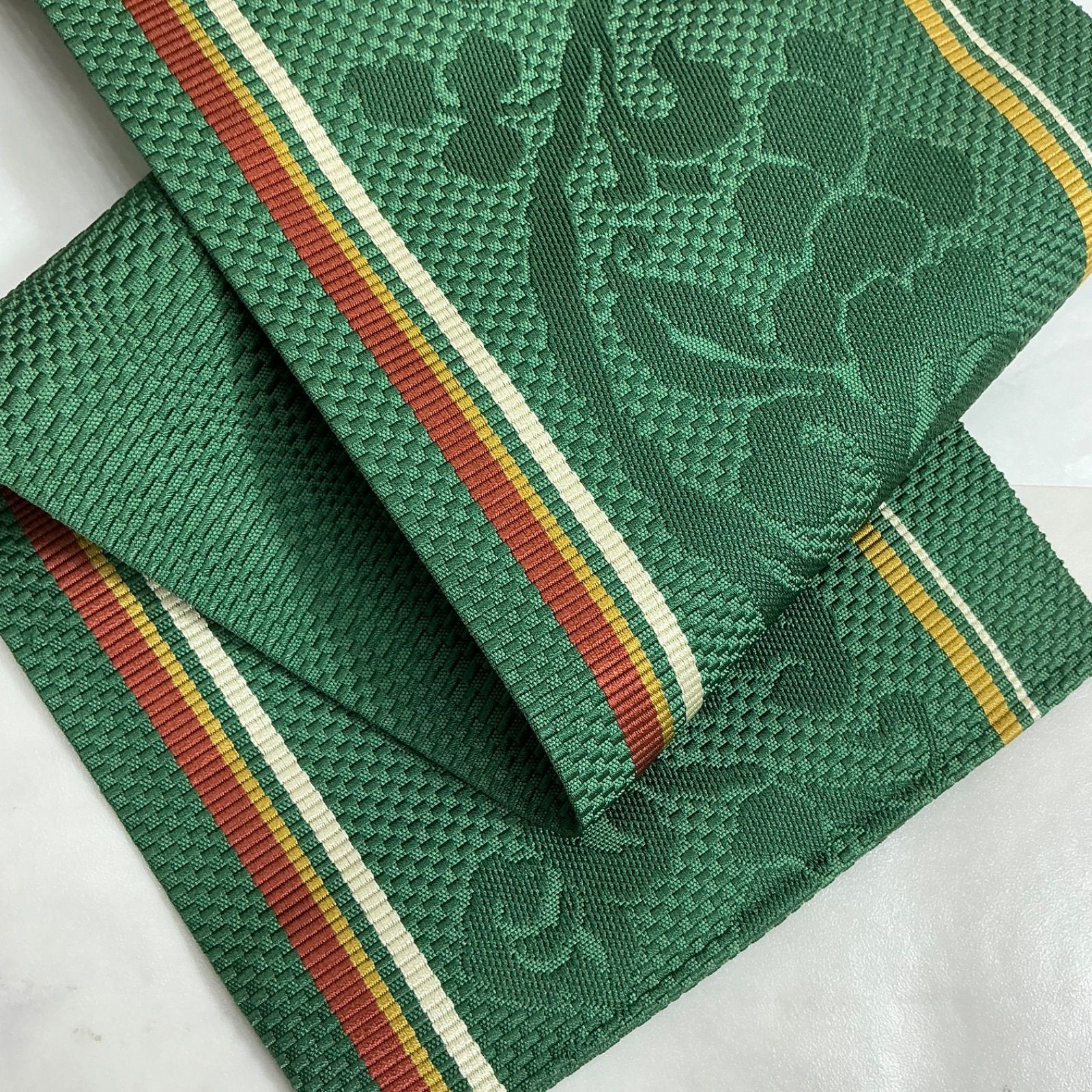 ◇kimomo+one◇kimonoarisa◇未使用同然◇本場筑前博多織◇半幅帯