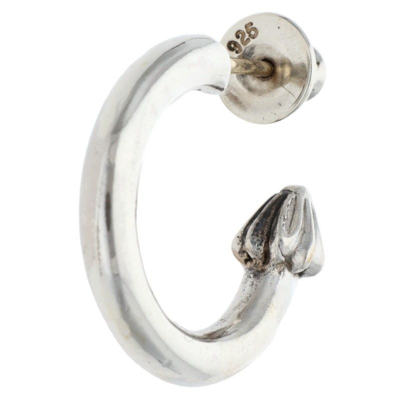 クロムハーツ HOOP PLAIN/プレーンフープ シルバーピアス メンズ