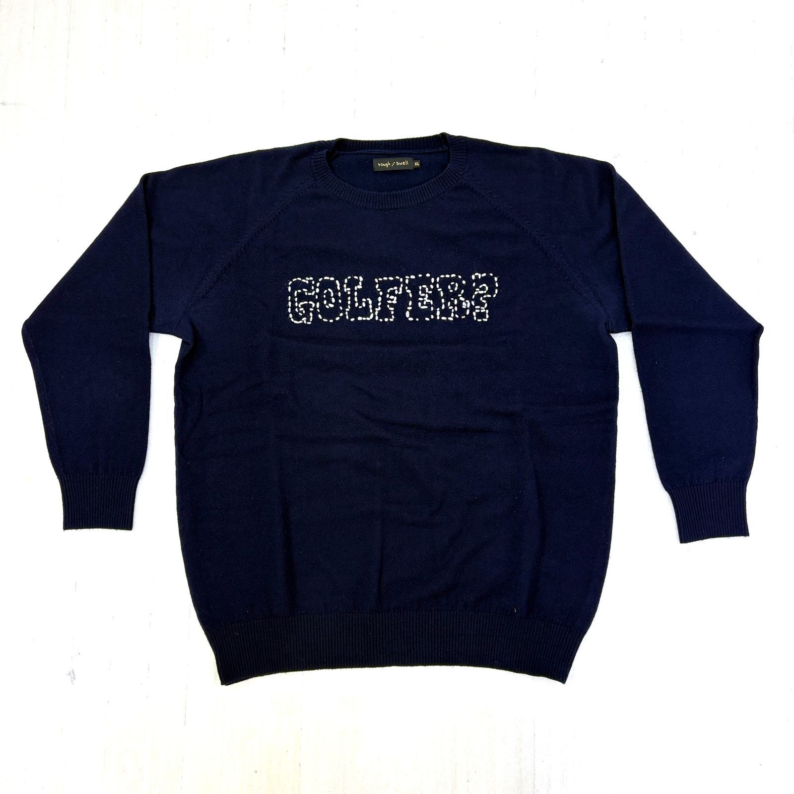 ROUGH&SWELL ラフアンドスウェル ニットセーター ネイビー サイズXL