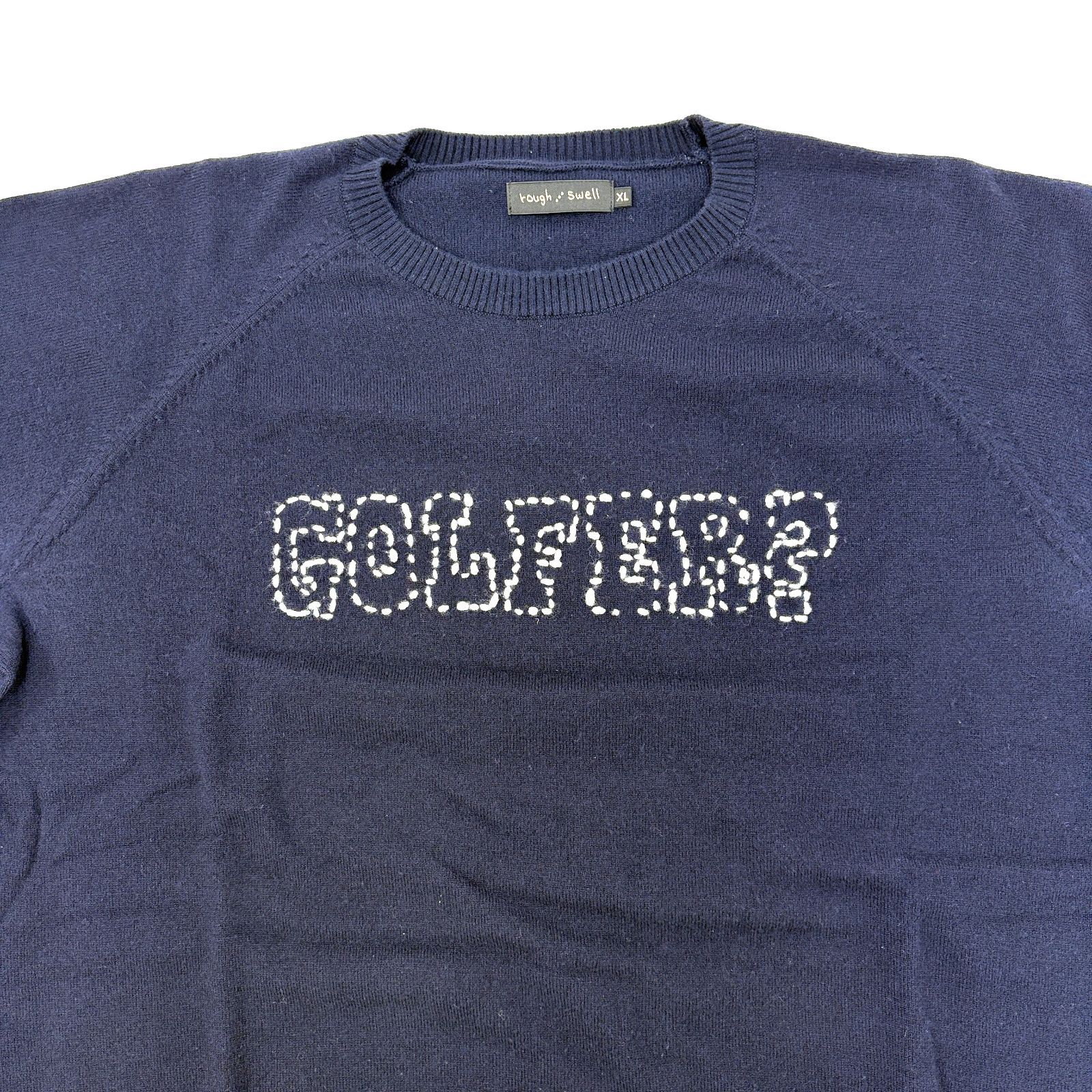ROUGH&SWELL ラフアンドスウェル ニットセーター ネイビー サイズXL