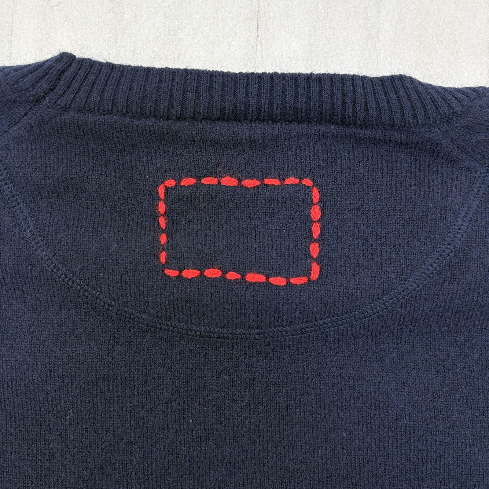 ROUGH&SWELL ラフアンドスウェル ニットセーター ネイビー サイズXL